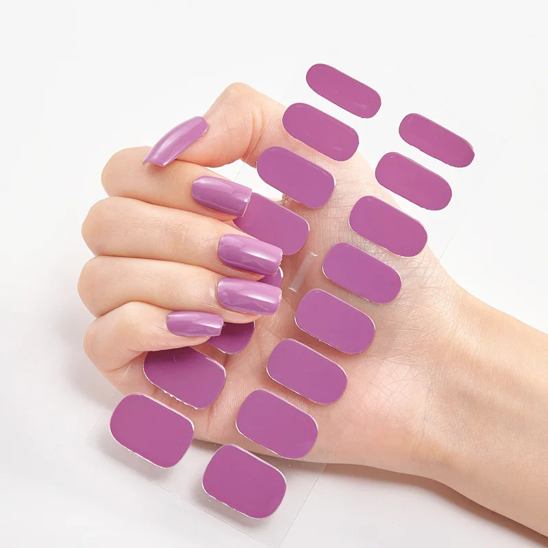Frexos mauve semicured uv gel nail stickers kit — Zoovio
