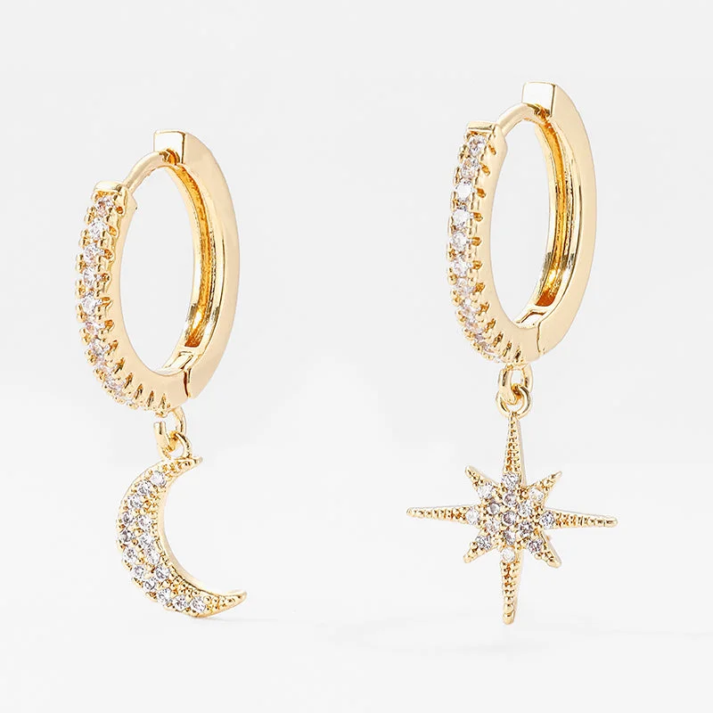 Star Moon Earrings — Zoovio