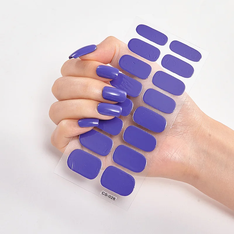 Frexos mauve semicured uv gel nail stickers kit — Zoovio