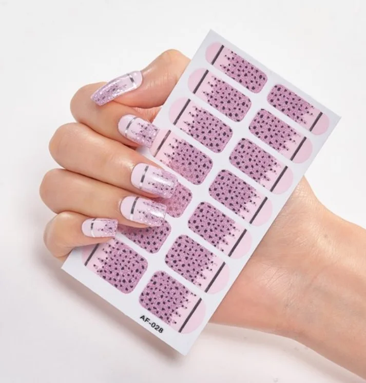 Frexos bubbly semicured uv gel nail stickers kit — Zoovio