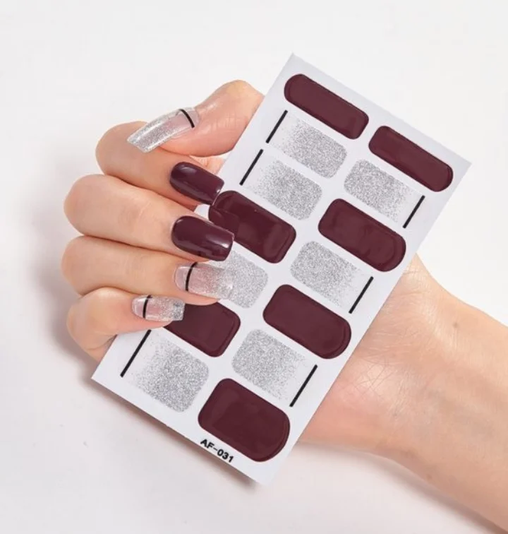 Frexos Helen semicured uv gel nail stickers kit — Zoovio