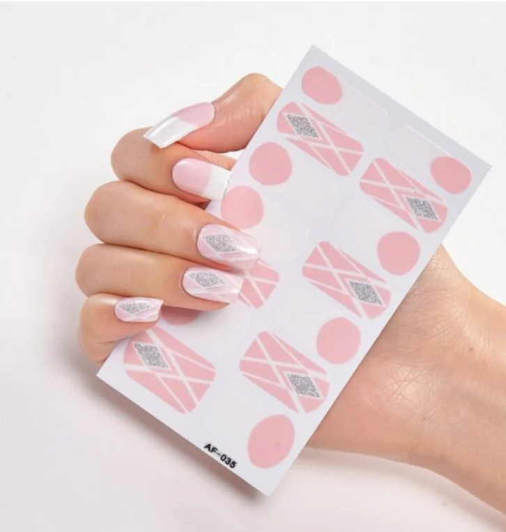 Frexos Amelia semicured uv gel nail stickers kit — Zoovio