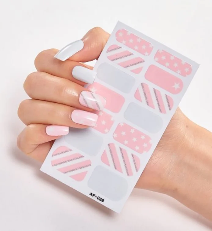 Frexos Luna semicured uv gel nail stickers kit — Zoovio