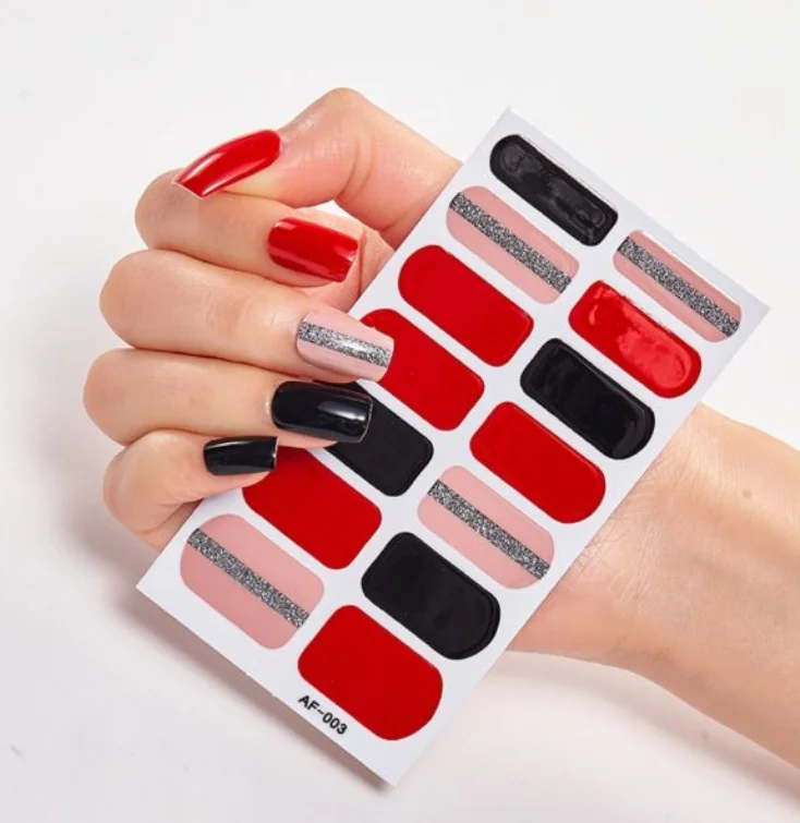 Frexos Alexa semicured uv gel nail stickers kit — Zoovio