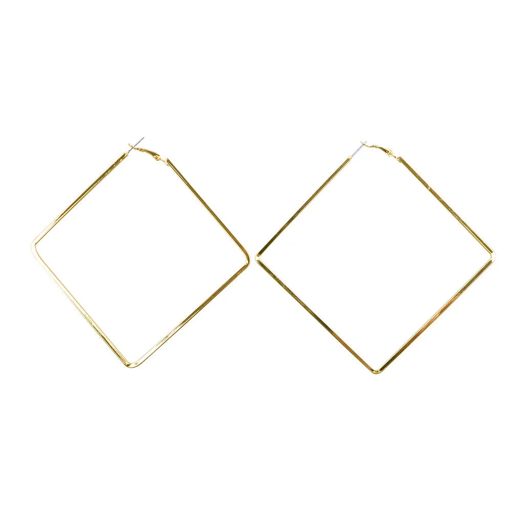 Geometric Diamond Earrings — Zoovio