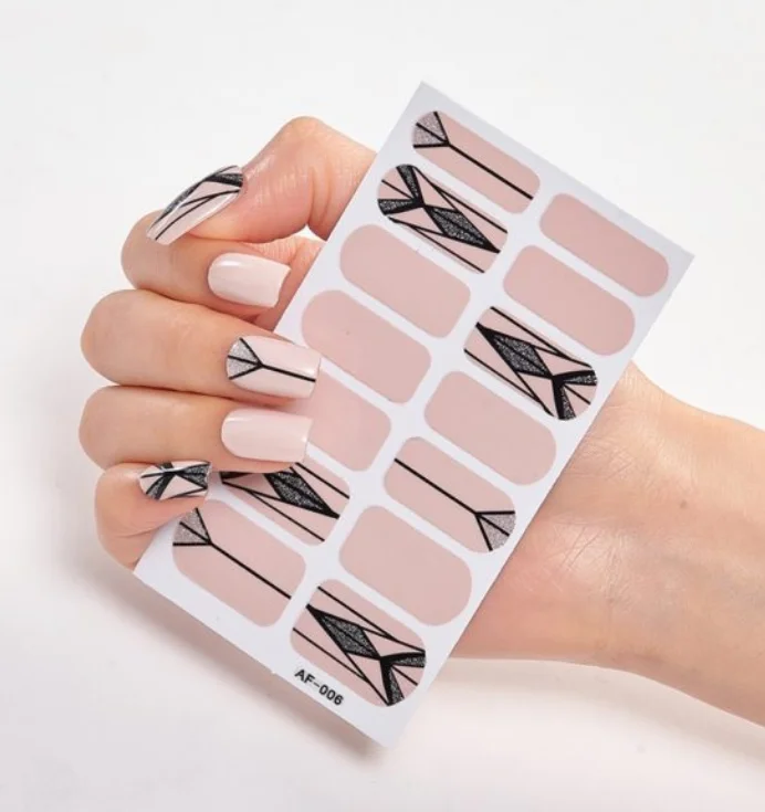 Frexos Evelyn semicured uv gel nail stickers kit — Zoovio
