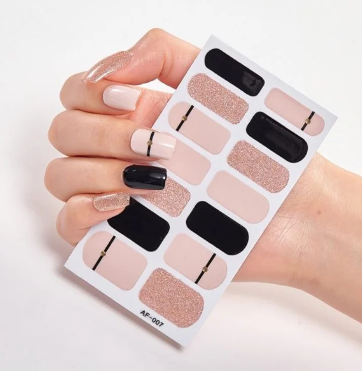 Frexos Gabrielle semicured uv gel nail stickers kit — Zoovio
