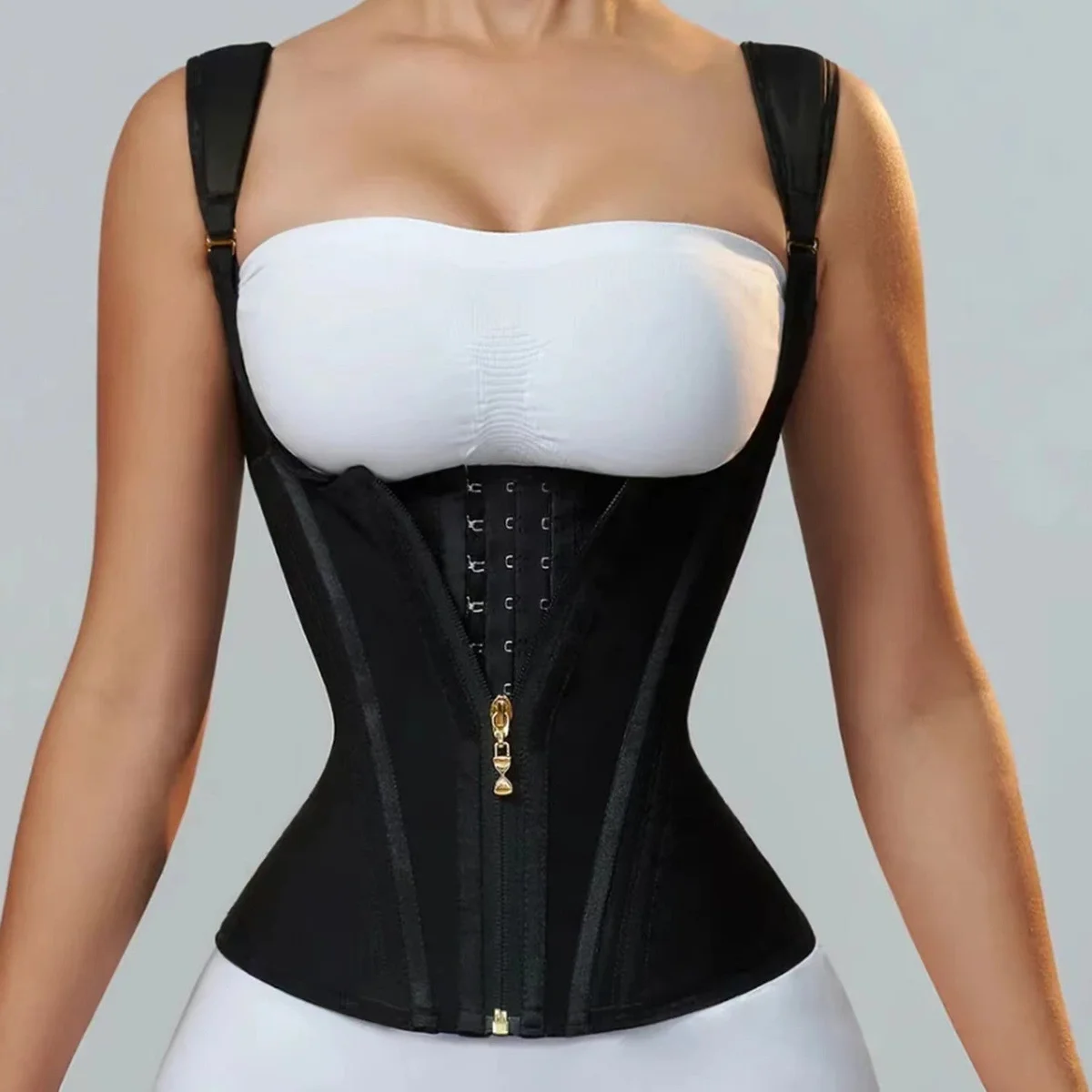 Eteross ™ Faja Shapewear with Double Waistband - Abdominal Control and Waist Sculpting — Zoovio