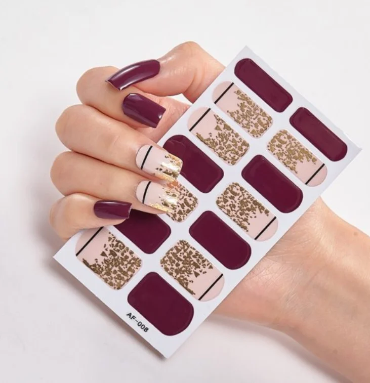 Frexos Bella semicured uv gel nail stickers kit — Zoovio