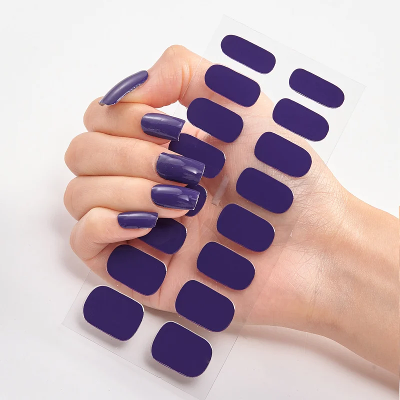 Frexos red light-mauve semicured uv gel nail stickers kit — Zoovio