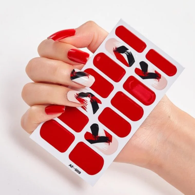 Frexos Delillah semicured uv gel nail stickers kit — Zoovio