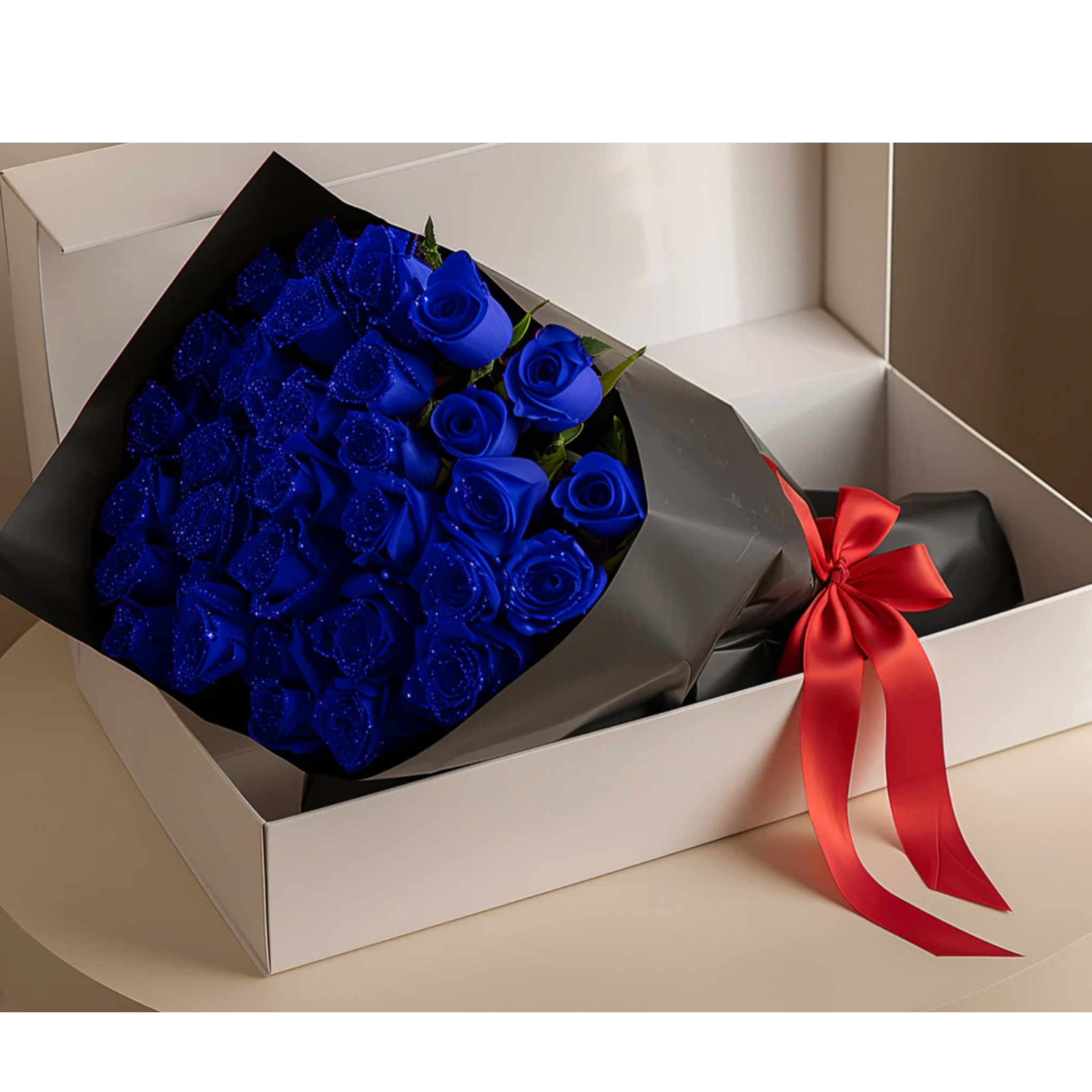 Glitter Rose Bouquet - Forever Lasting Roses