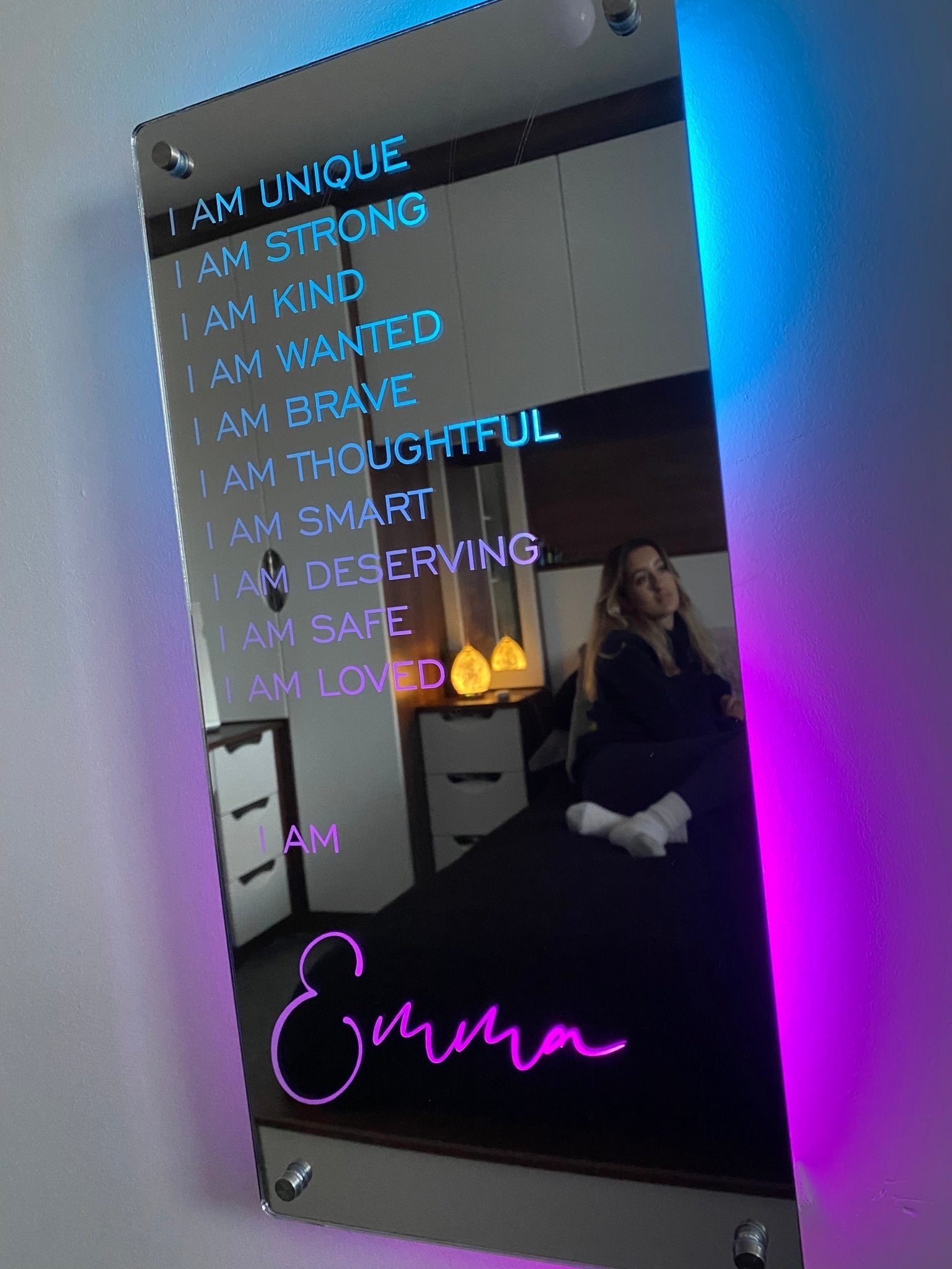 Personalized Affirmations Acrylic Mirror