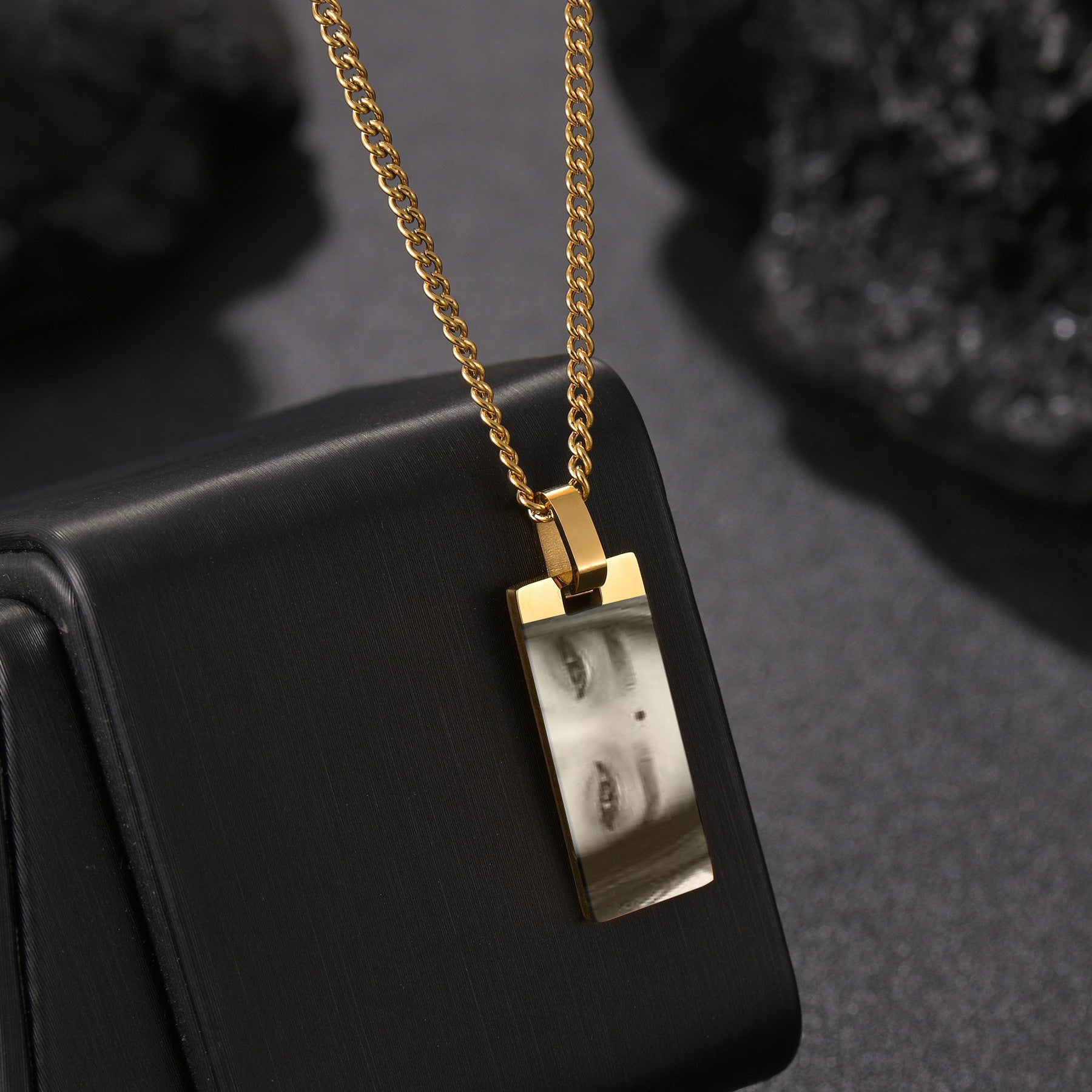 Custom Eyes+Text  Necklace