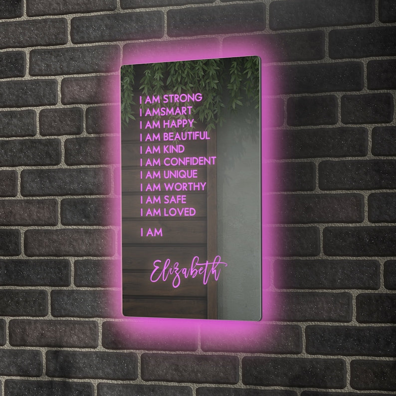 Personalized Affirmations Acrylic Mirror