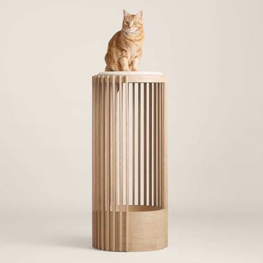 [Color:Ash][Size:Tall]Grove Cat Tree - Tuft and Paw