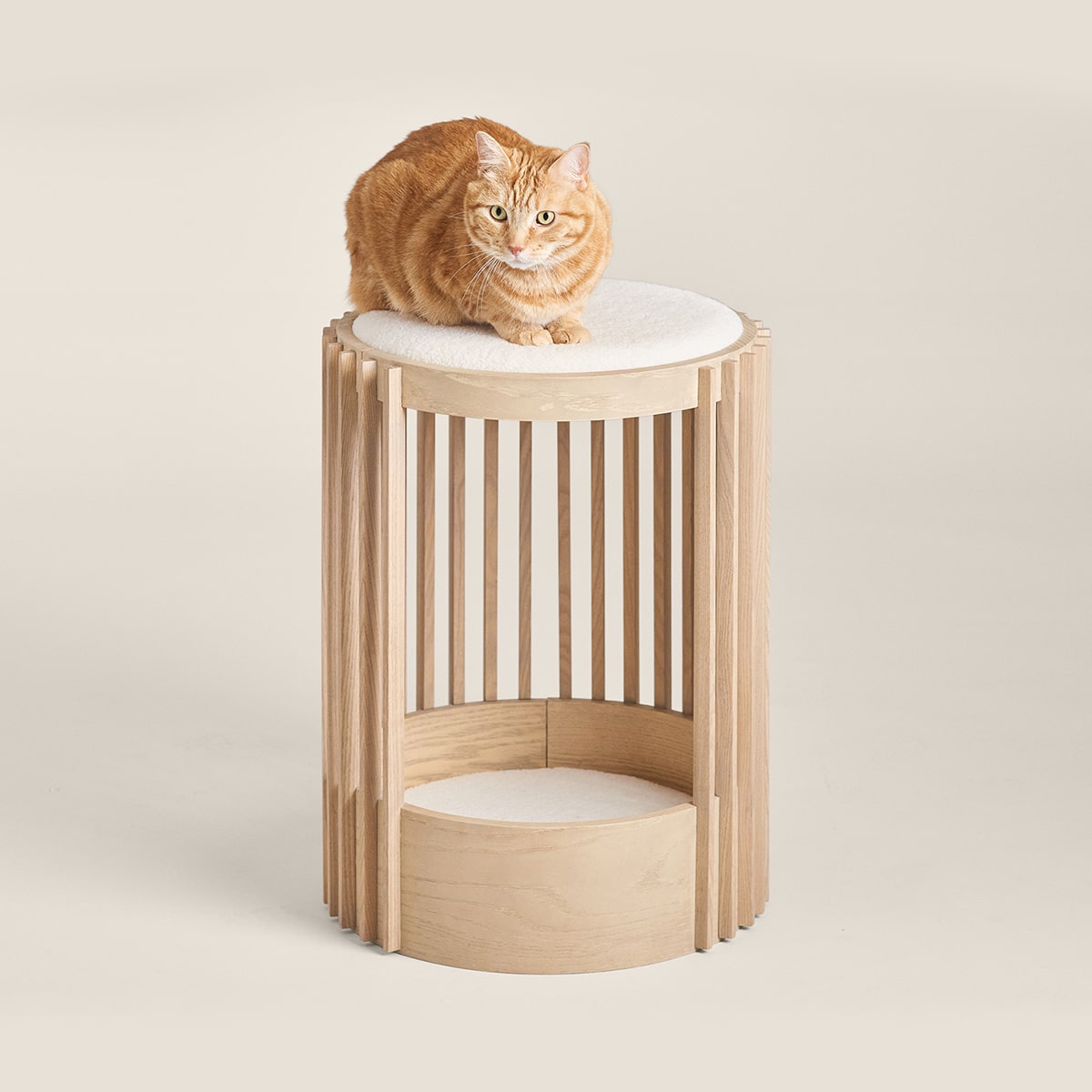 [Color:Ash][Size:Small]Grove Cat Tree - Tuft and Paw